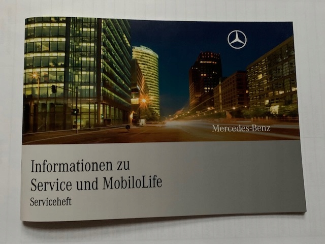 MERCEDES A B CL GL M SLK S R сервисная книга DE