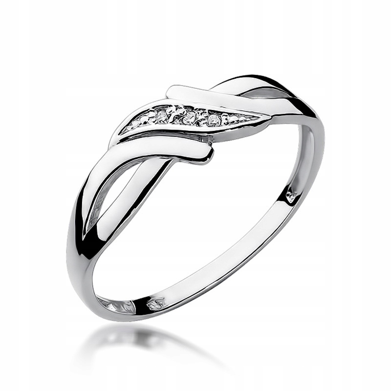 

Pierścionek zaręczynowy -Brylanty- 0,02ct Białe Zł