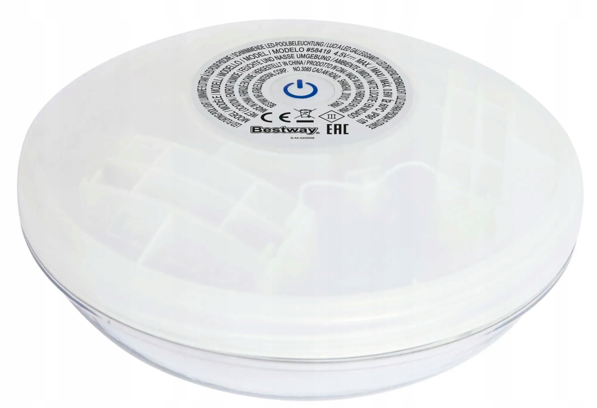 Oświetlenie LED Basenu Jacuzzi Spa Lampka Basenowa Pływająca BESTWAY 58419