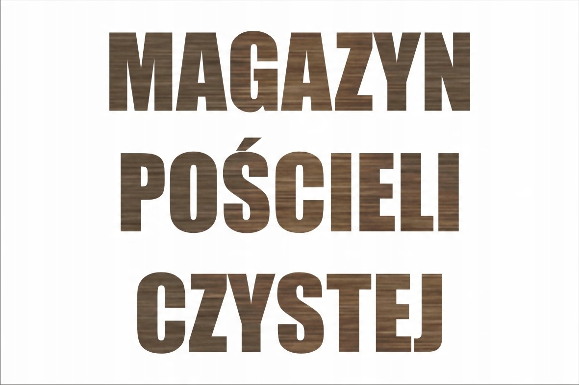 

Naklejka Magazyn Pościeli Czystej 30X20 CM