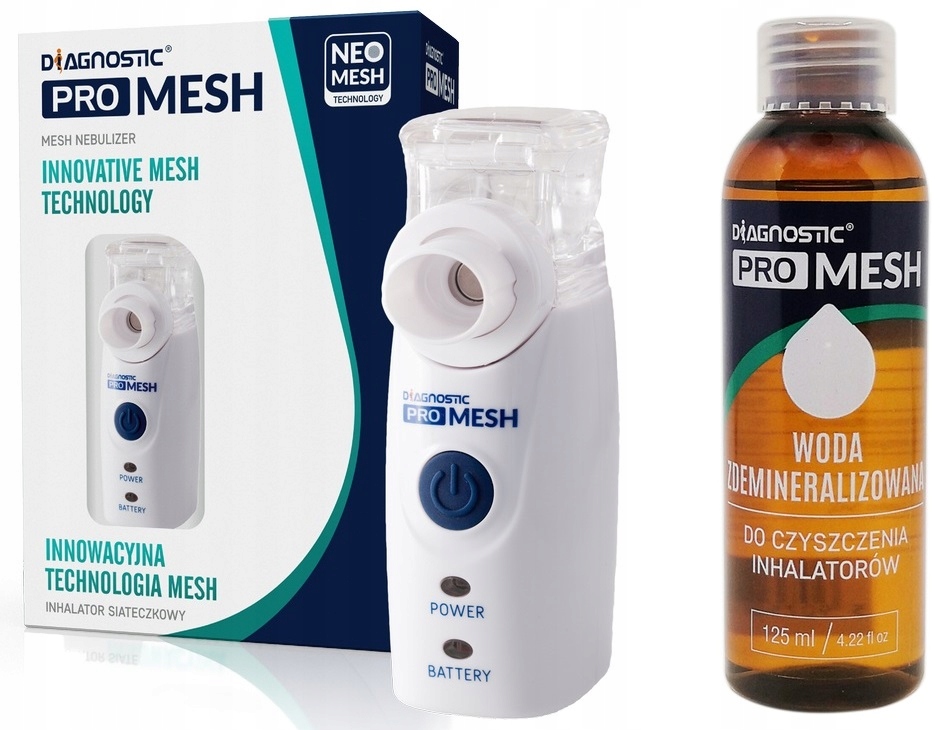 

Inhalator Membranowy Diagnostic Pro Mesh+zasilacz