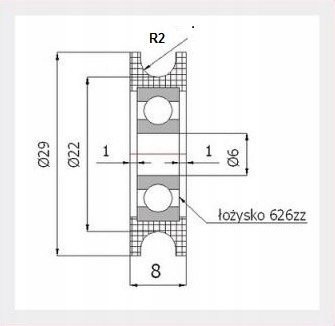 fi 29 ROLKA ROLECZKA NA LINKĘ FI 4 EAN (GTIN) 5903636533919