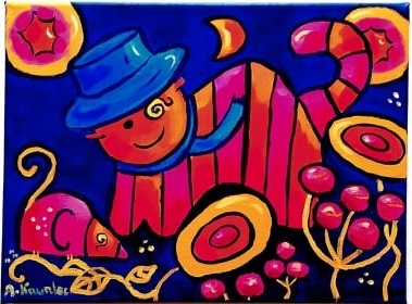 Oryginalny śmieszny obrazek kot koty kotki akryl Kod producenta kot