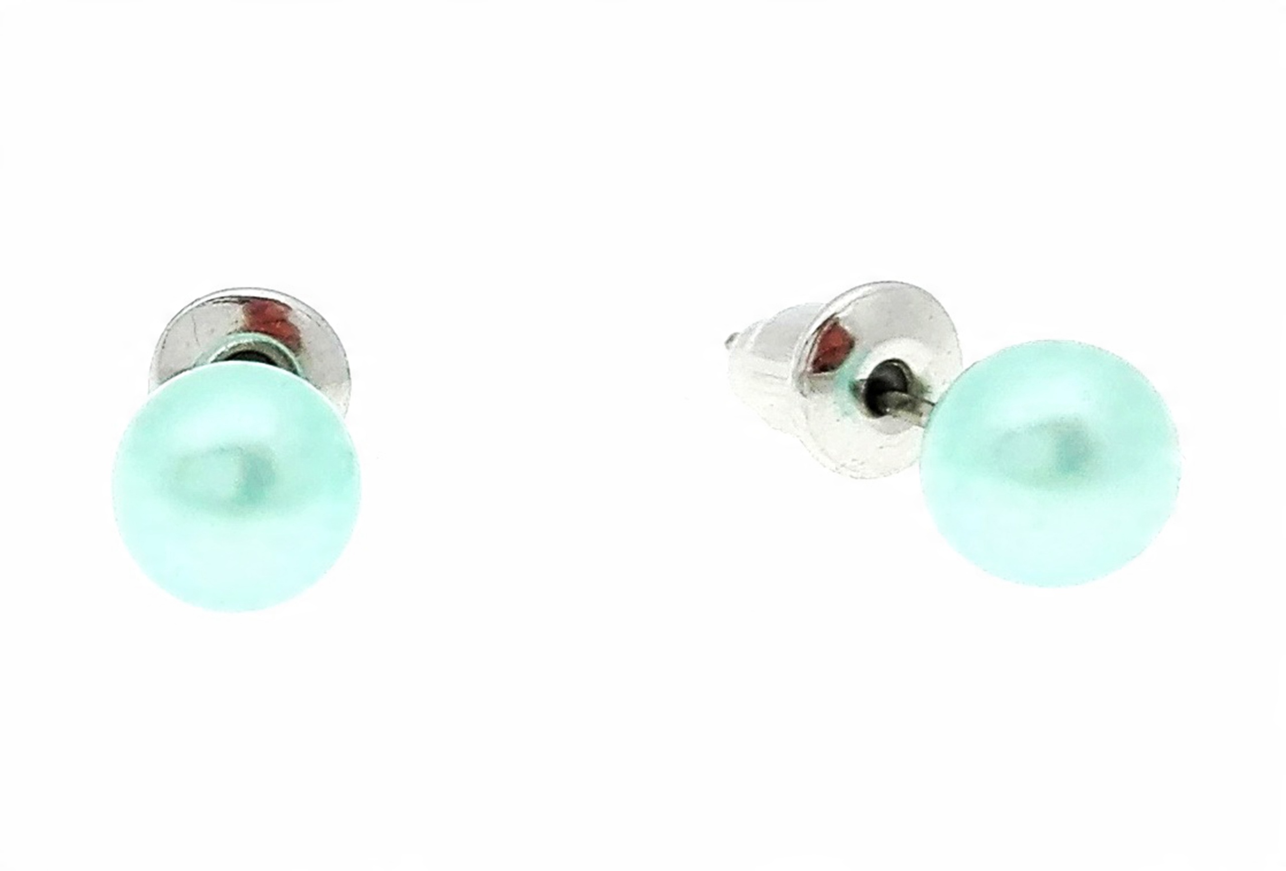 

Kolczyki perły perełki jasnoniebieskie perła 6 mm