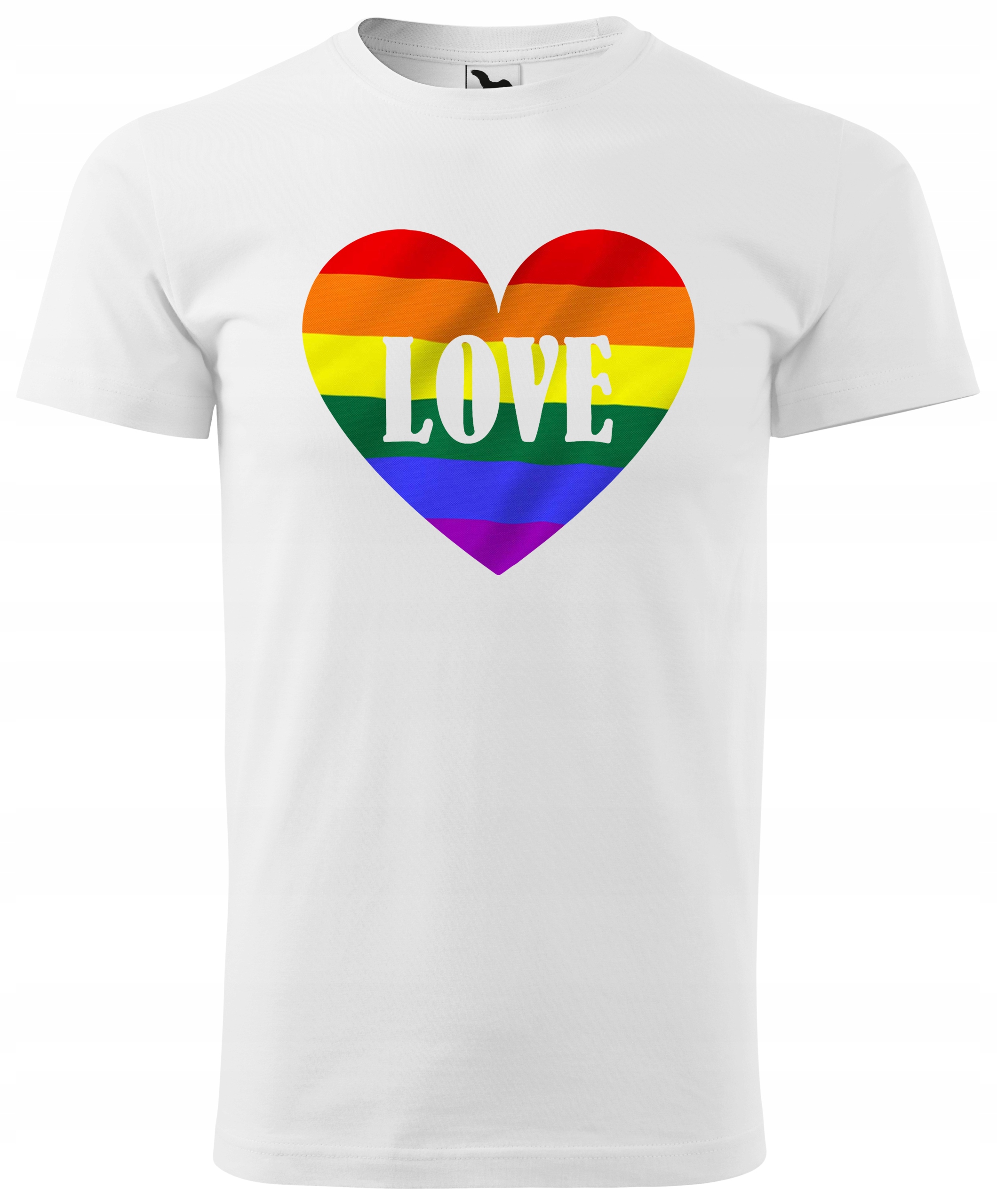 

Koszulka Lgbt Love tęcza biała męska XXL v3