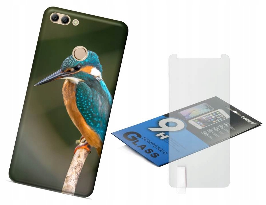 

Etui case plecki + Szkło do Huawei Y9 2018 Wzory