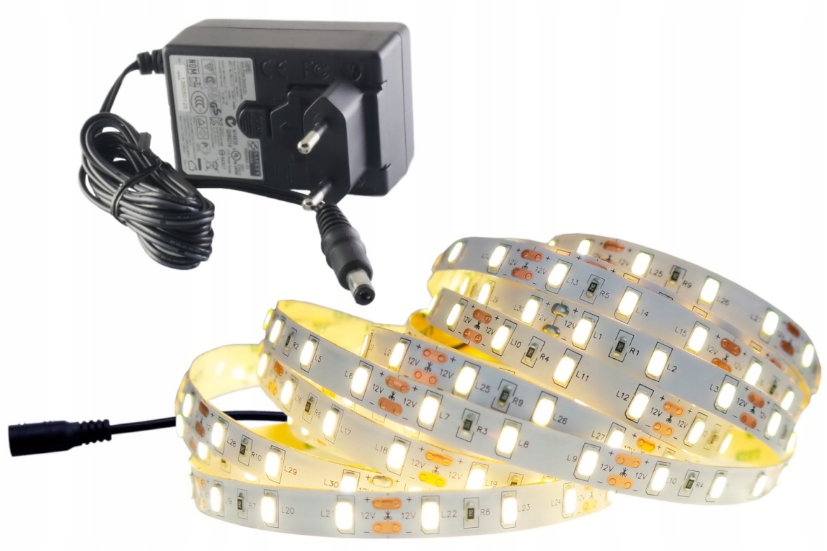 ZESTAW taśma LED 300 SMD IP20 5630 NEUTRALNA 1.5m