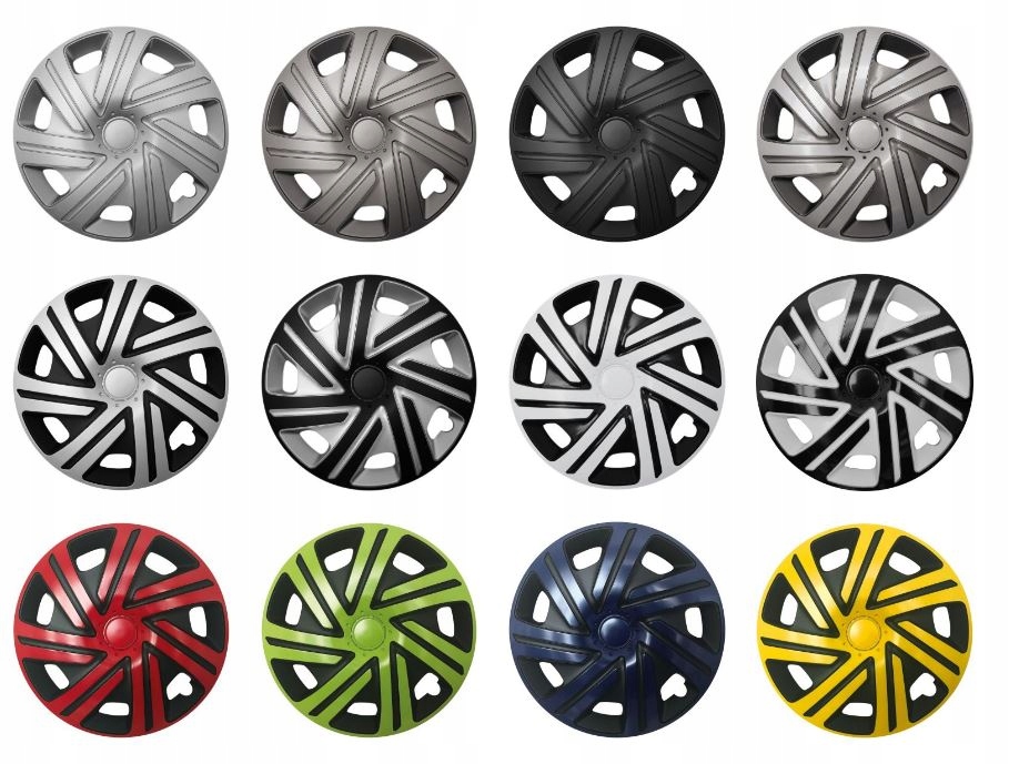 KOŁPAKI 15 CZARNE ŻÓŁTE CYRKON UNIWERSALNE EAN (GTIN) 59023352378470