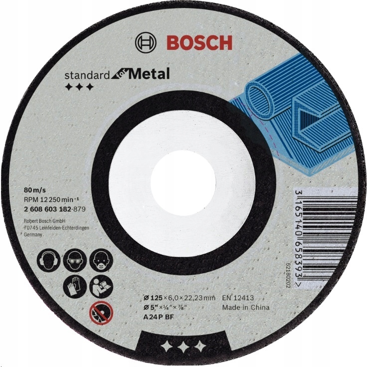 

Bosch Tarcza Do Szlifowania Metalu 125x6,0