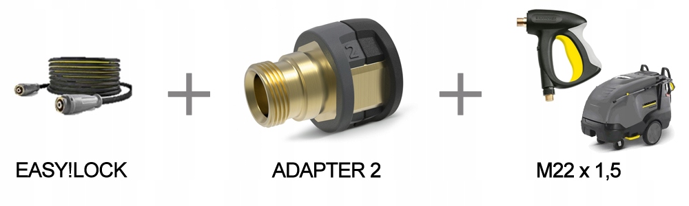 Adapter 2 - M 22 x 1.5 IG - EASY!Lock Karcher Typ adapter