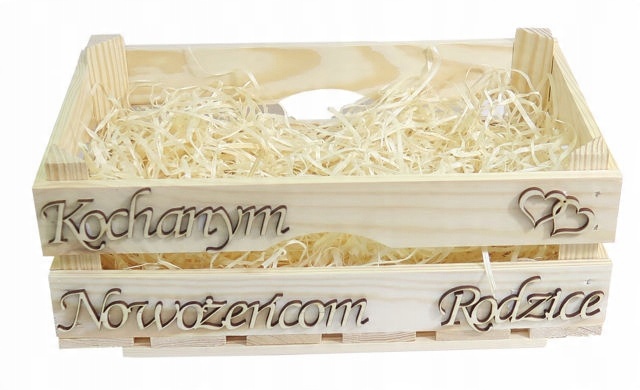 

Skrzynka drewniana dla Nowożeńców od Rodziców AB22