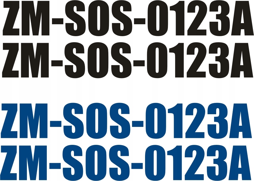 Samolepky Elastická registrační čísla na nafukovací člun