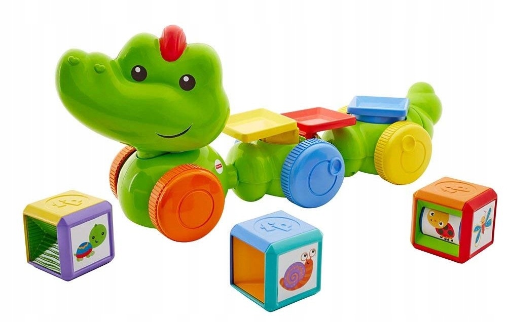 

Fisher Price Pełzający Krokodyl z Klockami DGT90