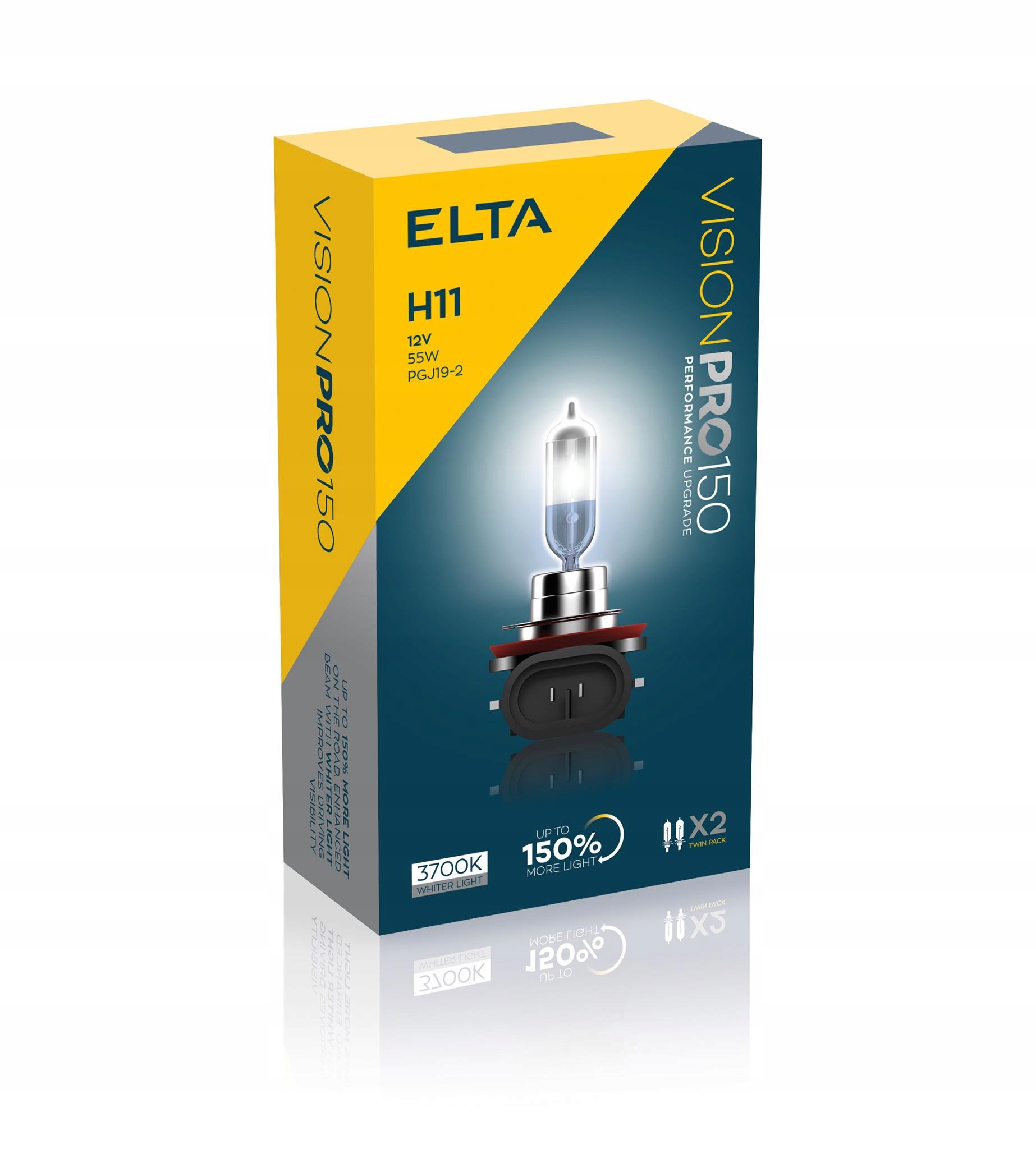 

Żarówki Elta Vision Pro H11 12V 55W +150%