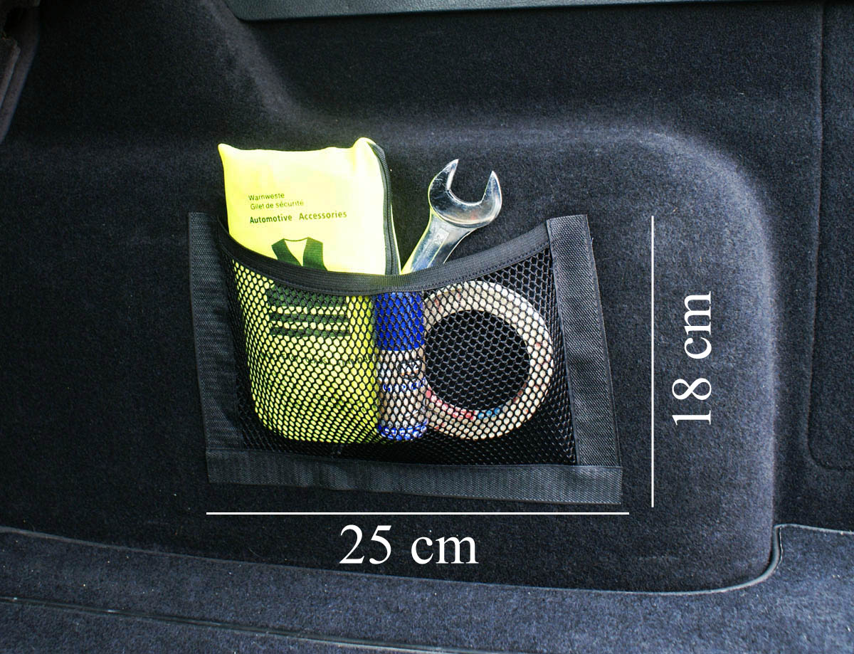 Siatka do auta Bagażnika Kieszeń Rzep 25x18cm 2szt Rodzaj siatki
