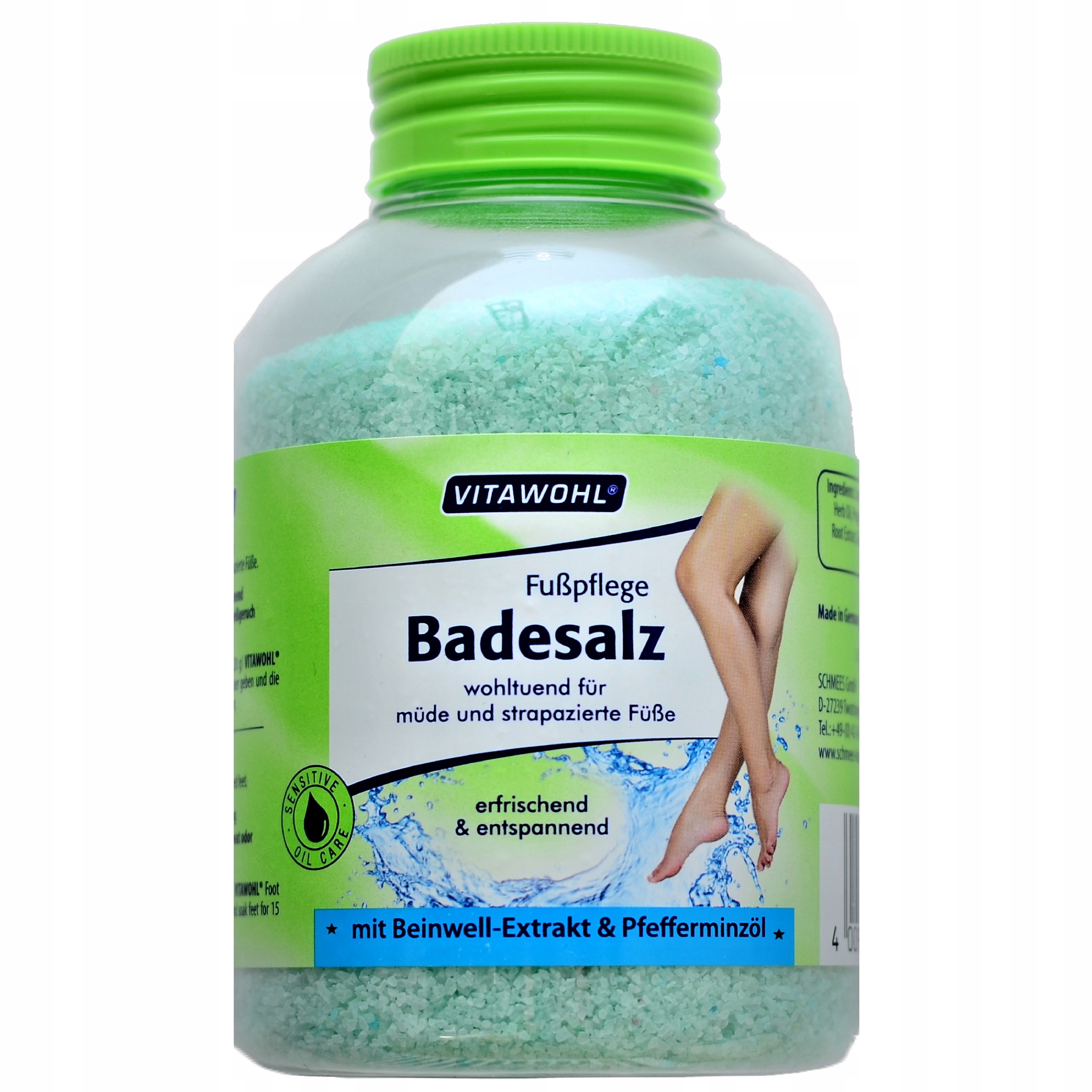 VITAWOHL SÓL DO KĄPIELI STÓP Z OLEJKIEM MIĘTOWYM I ŻYWOKOSTEM