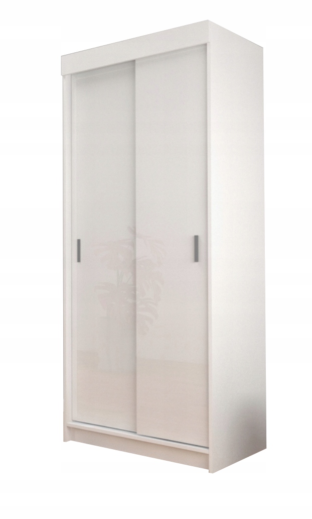 Szafa Przesuwna 80 Biały Połysk 3 kolory MINI