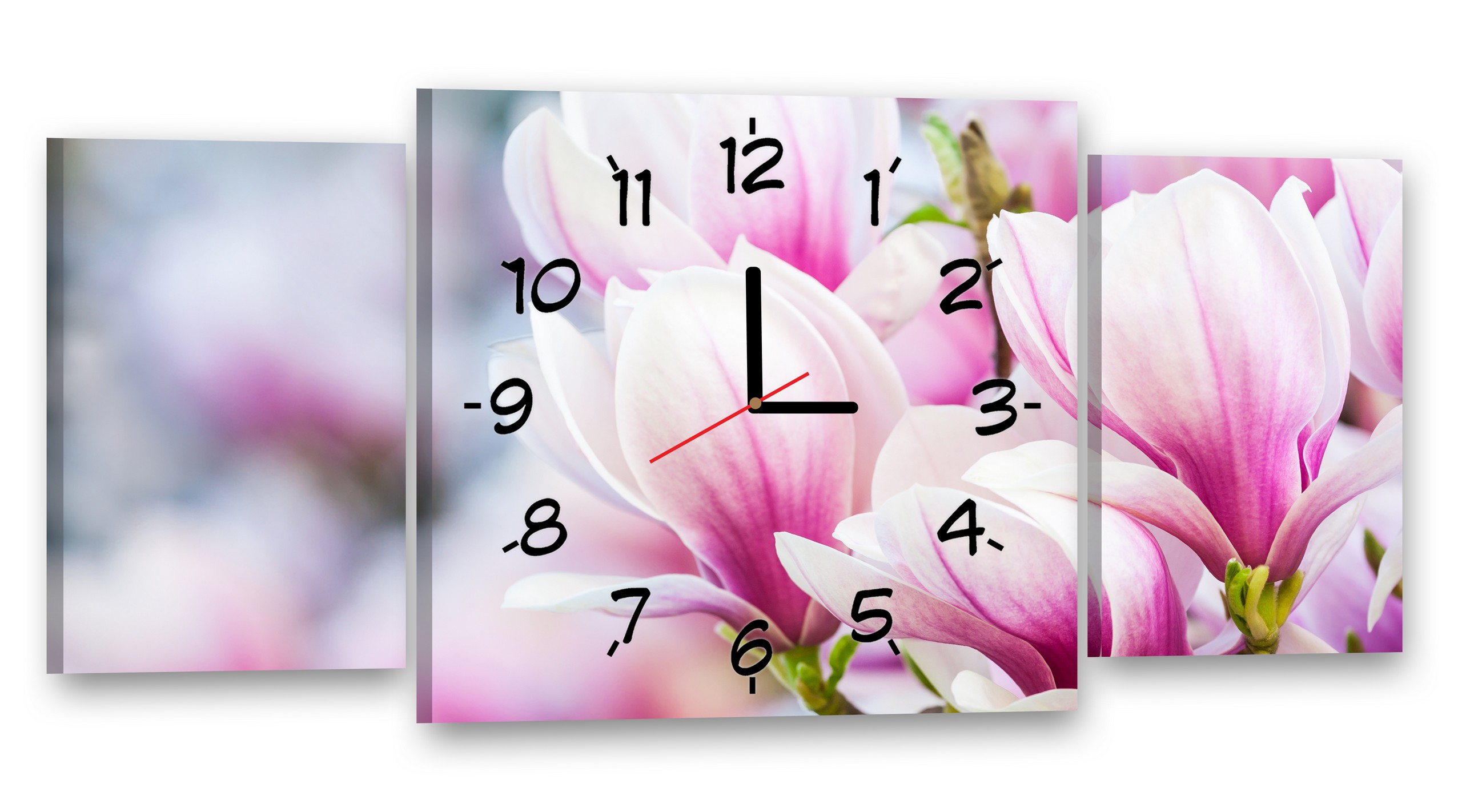 

# Obraz Zegar 80x40 Magnolia Obrazy na płótnie