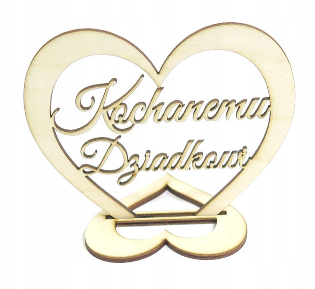 

Dekor Serce Na Podstawce Kochanemu Dziadkowi ZR2