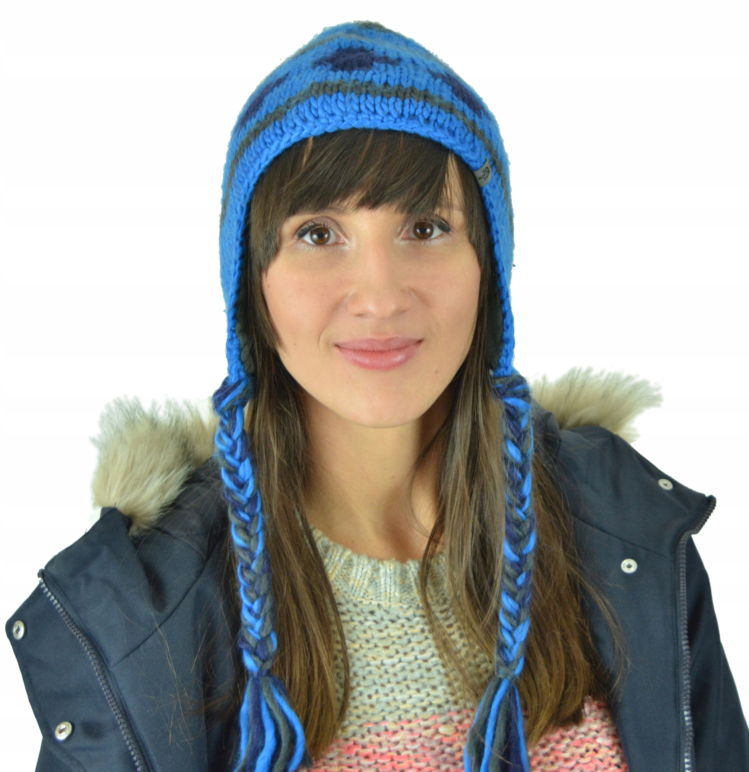 

The North Face czapka wełna niebieska