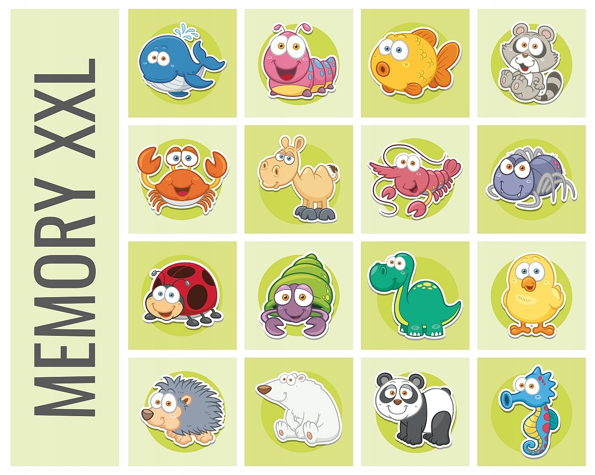 

Gra Memory XXL animator 32 plansze 20x20cm