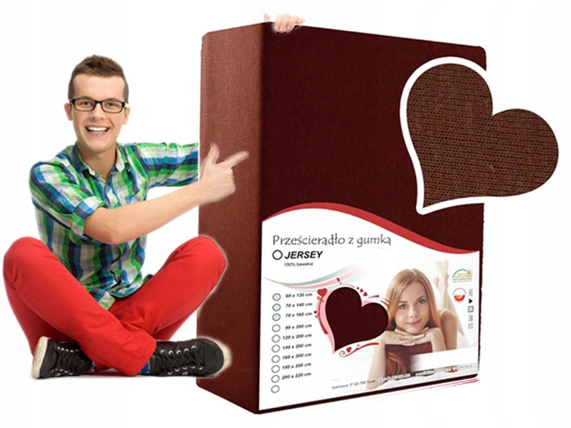 

Prześcieradło Do Wózeczka Czekoladowe 38x80 Jersej