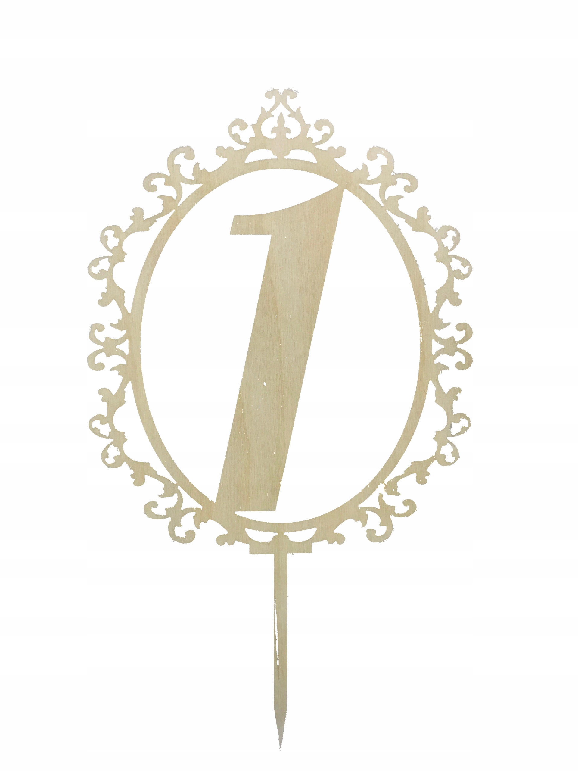 Numerki na stół numery na stoły ślub 26 cm drewno