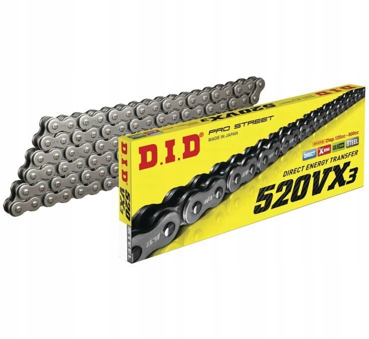 

Łańcuch Napędowy DID 520 VX3-118 Ogniw Ktm Egs Exc