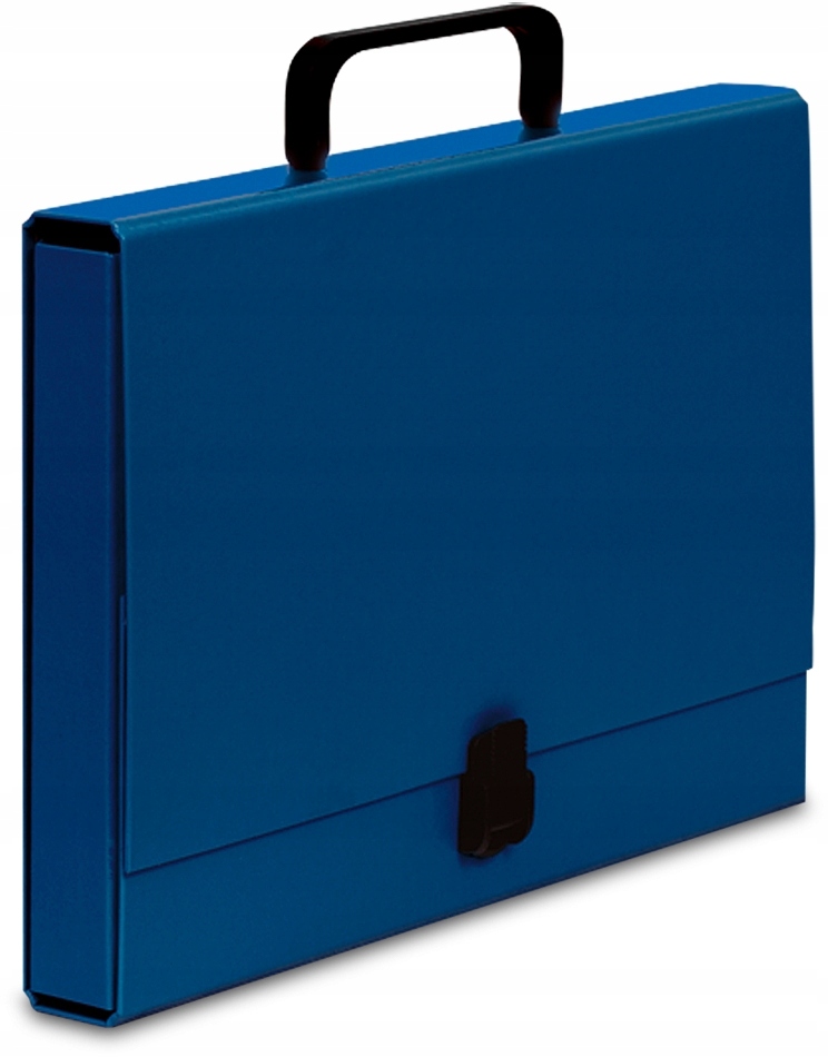 Kufrík s rukoväťou A4 na dokumenty 40mm modrý