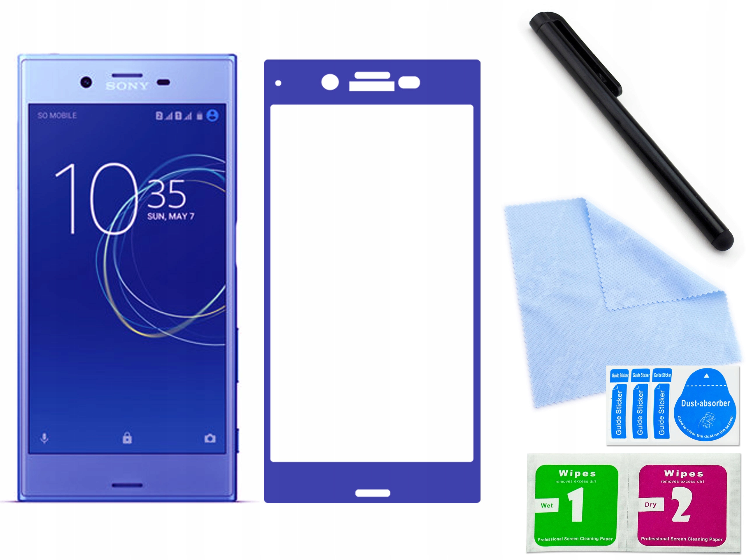 

Szkło 3D, do Sony Xperia XZs G8231 Niebieskie
