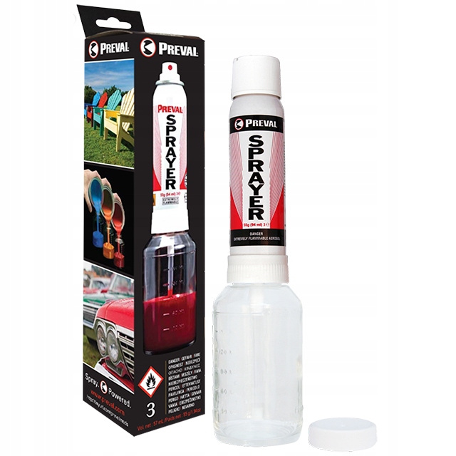 

Aerozol Preval farby lakiery PlastiDip Plasti Dip