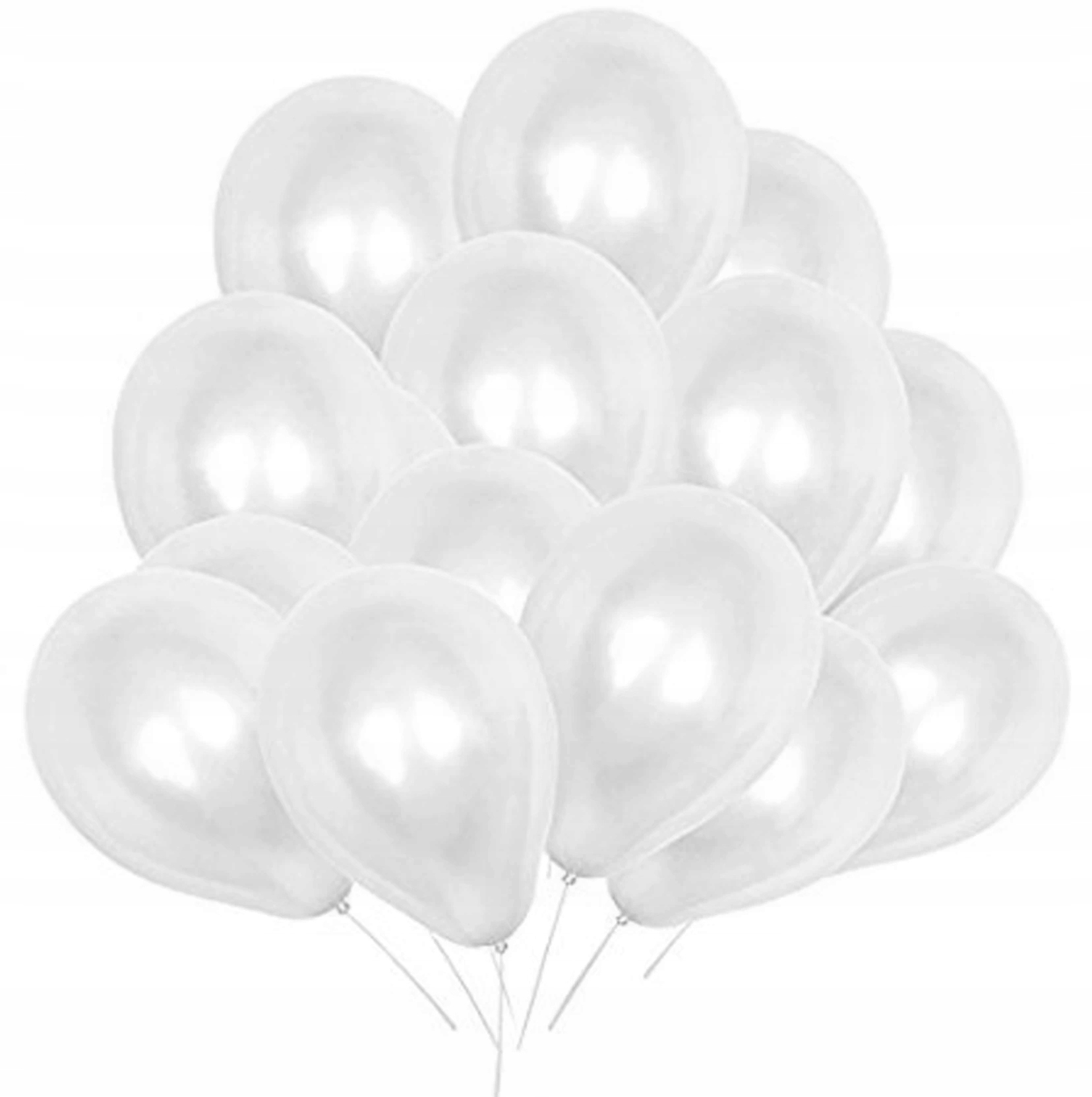 

Balony Pastelowe Białe na Ślub -- 100szt -- 28cm