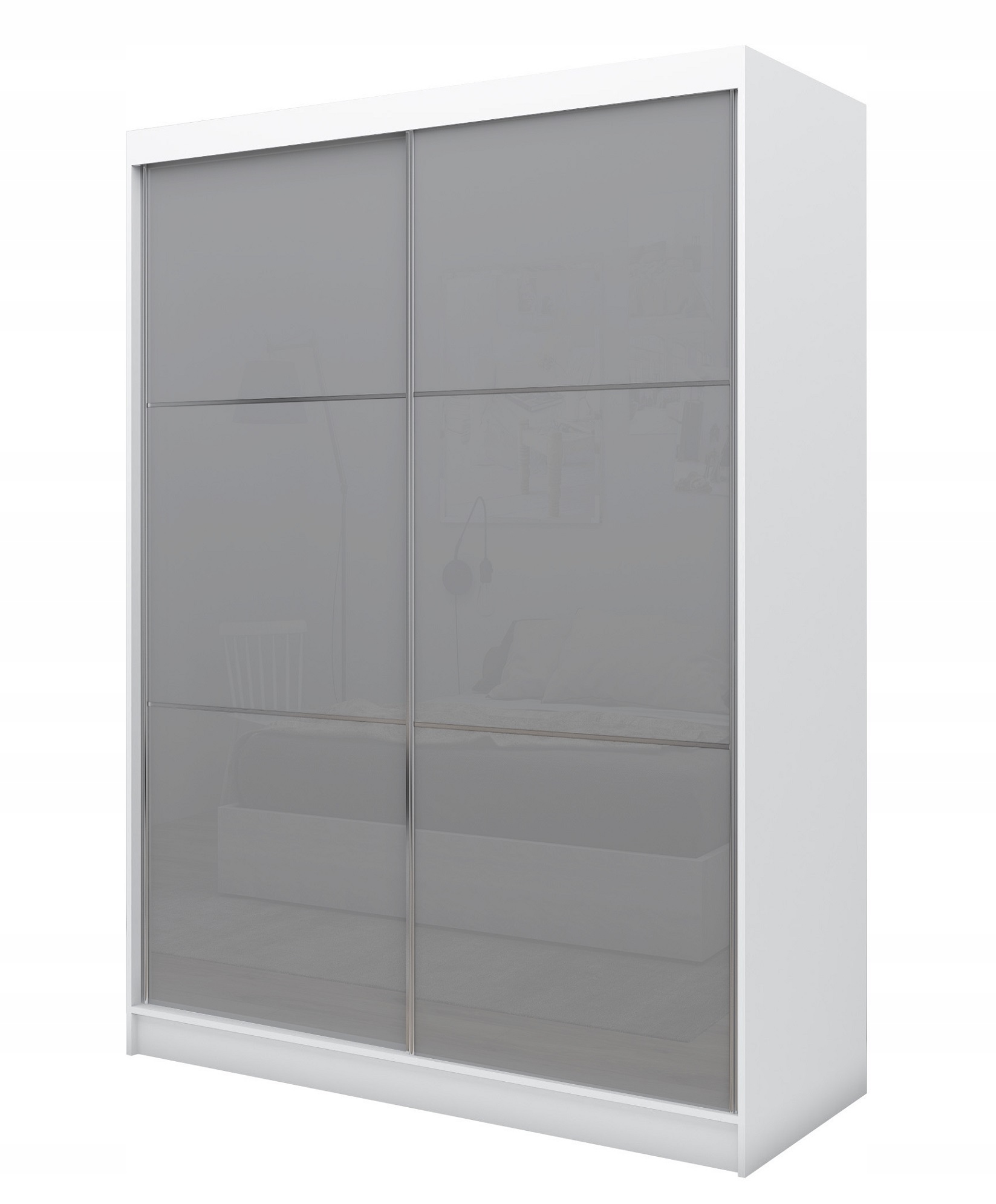 Szafa Przesuwna 160 Czarne szkło lacobel WITO Liczba szuflad brak informacji