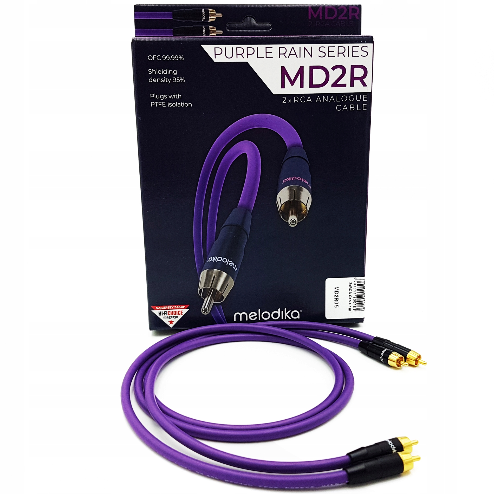 

Melodika MD2R05 Interkonekt Cinch 2RCA 2RCA 0.5m