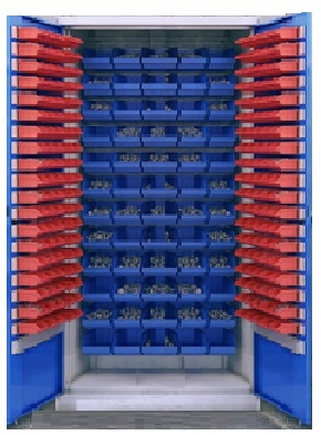 METALOWA szafa z pojemnikami WARSZTATOWA 199X100cm
