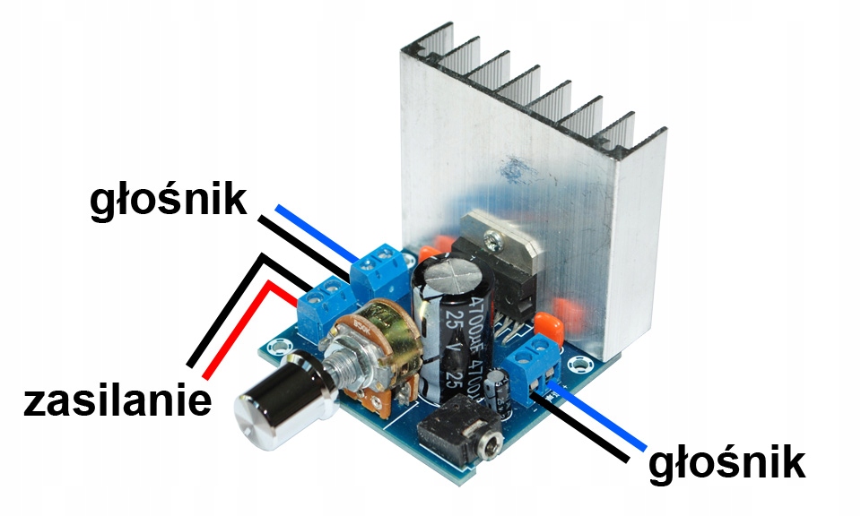 TDA7377 Moduł wzmacniacza audio 2 x 35W, nowy [B] Model TDA7377