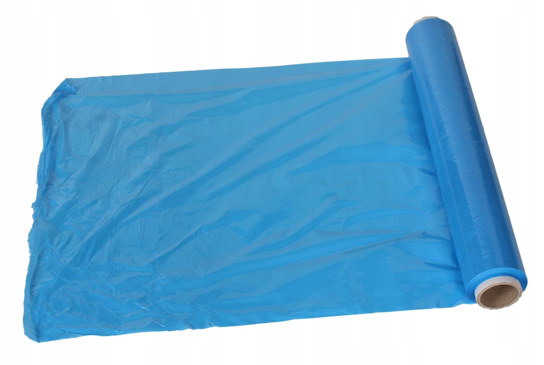 Folia stretch do pakowania Niebieska 2kg Kryjąca