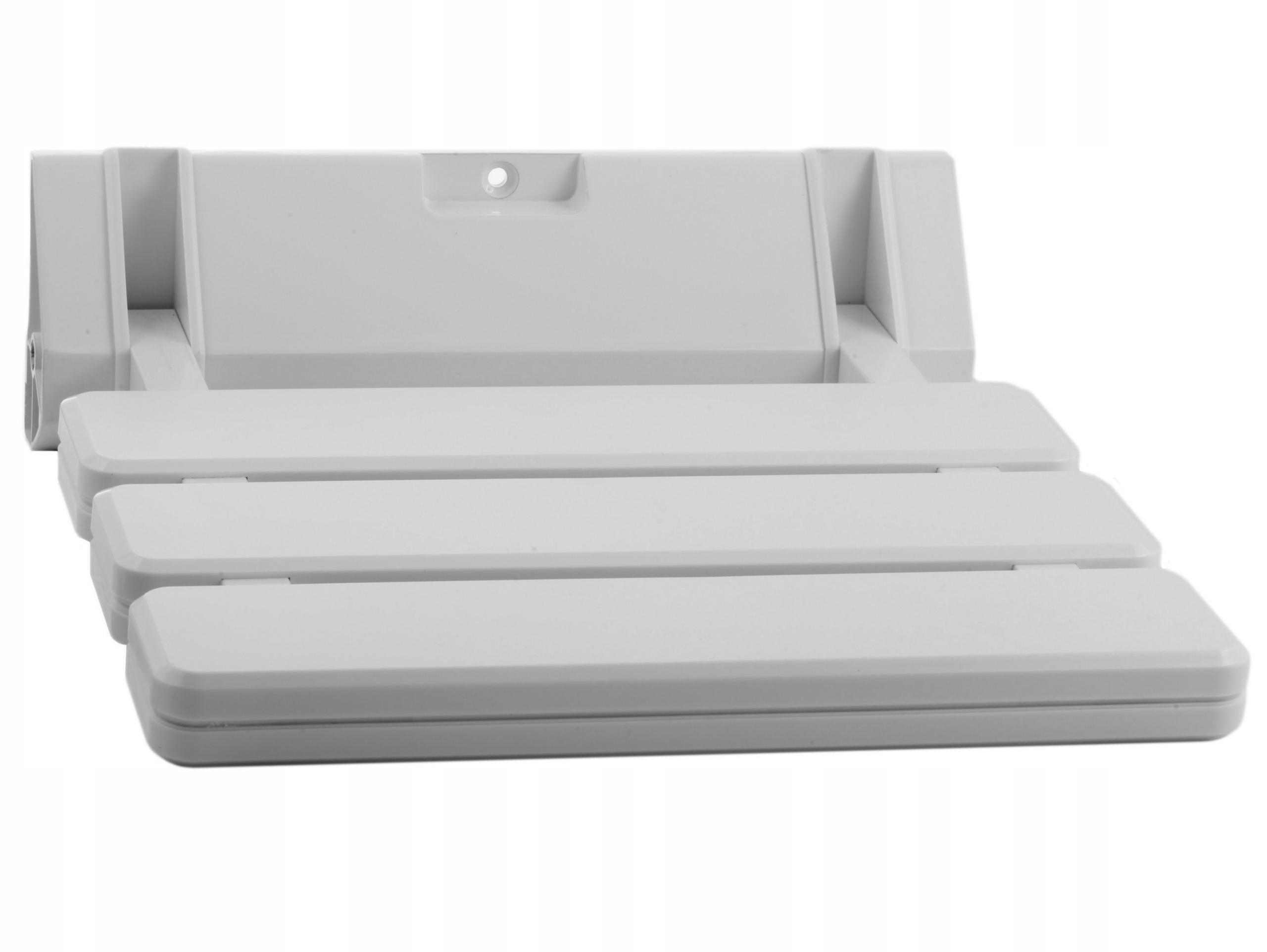 Krzesełko prysznicowe białe składane ścienne