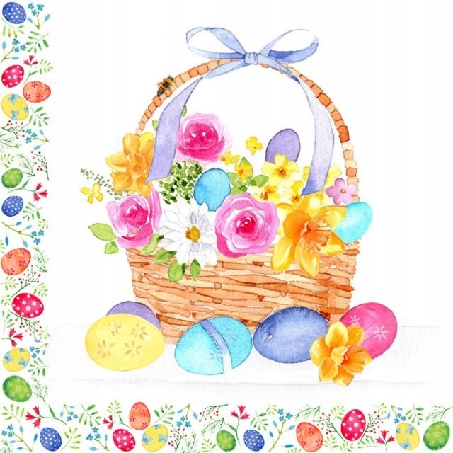 Serwetka do Decoupage 1szt. WIELKANOC S83