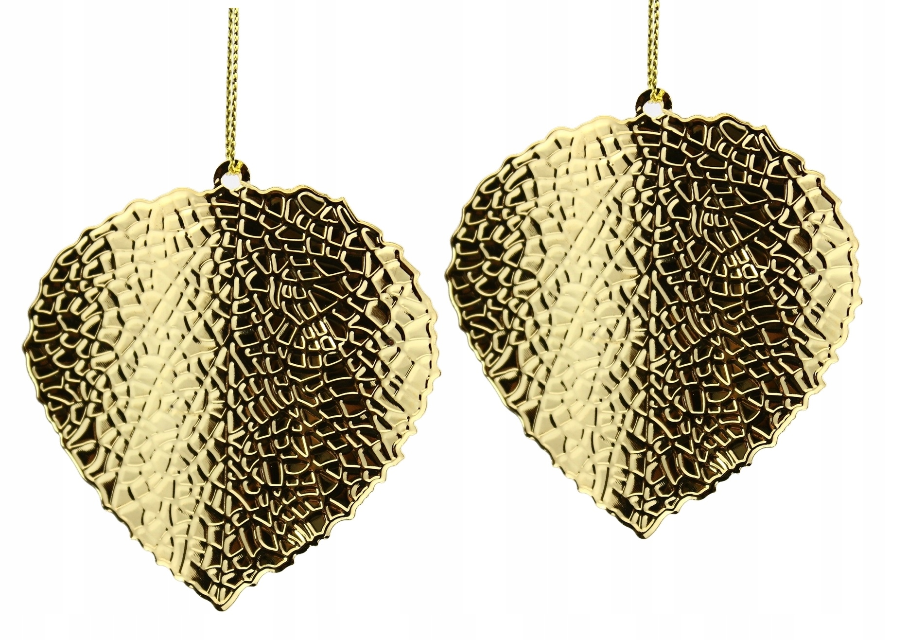 KPL. ZAWIESZKA na choinkę 2x ZŁOTY LISTEK typ 1