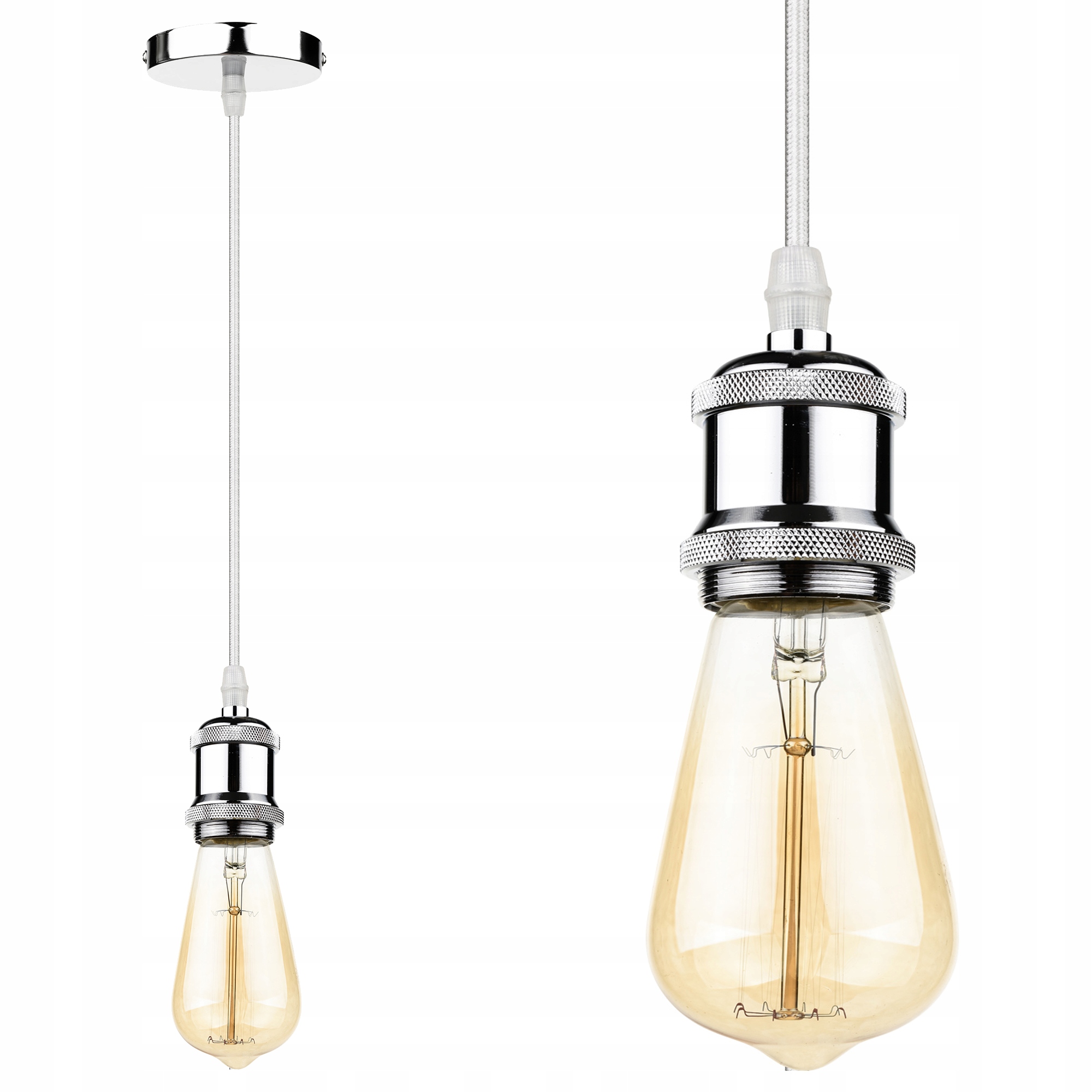 

Lampa Wisząca Sufitowa Żyrandol Oprawka E27 Led