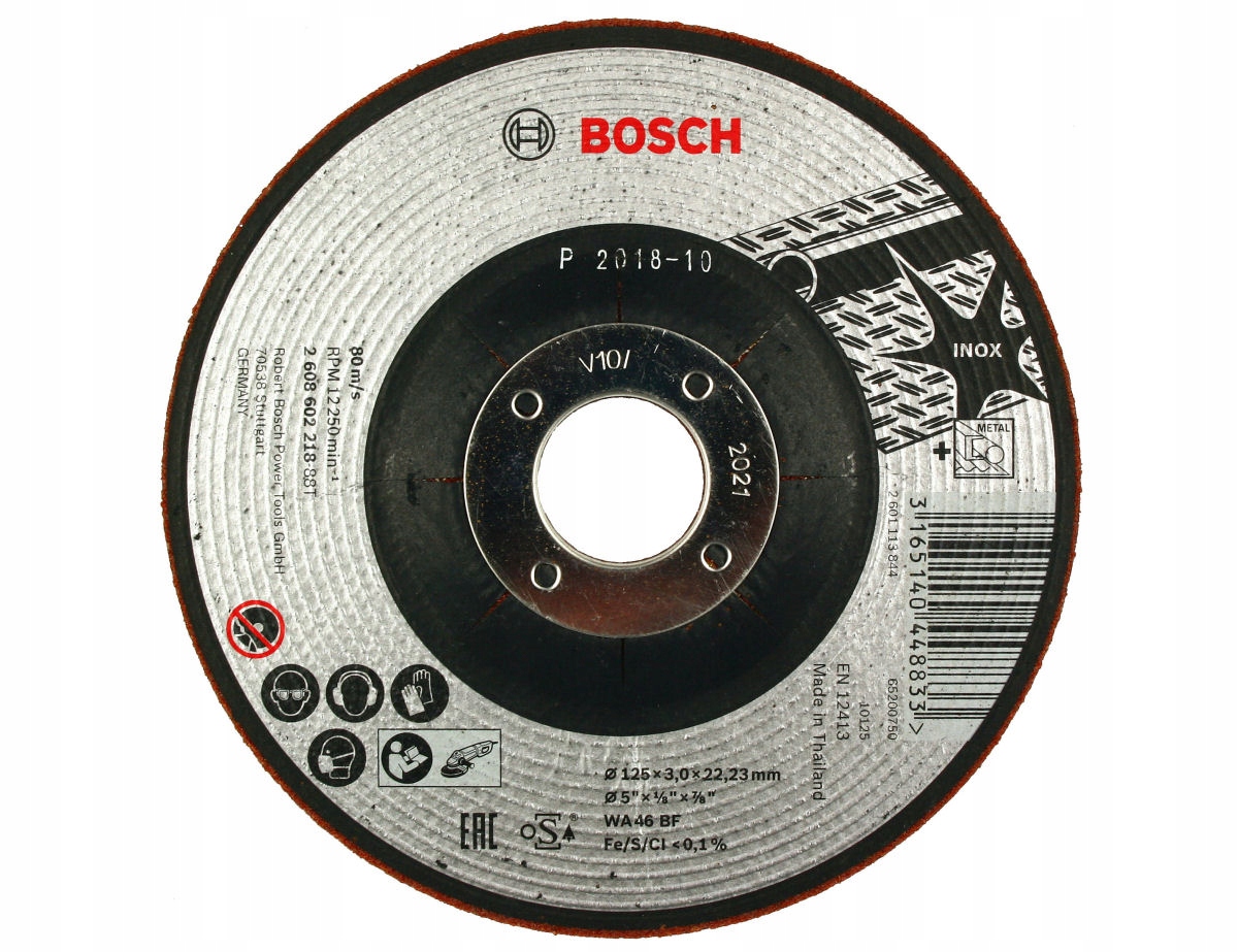 BOSCH TARCZA KORUNDOWA do szlifow. stali 125/3,0mm