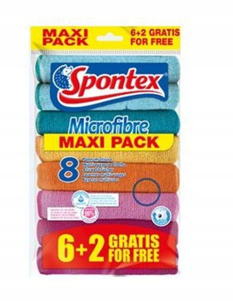 

Ścierka Mikrofibra Spontex kpl 8 szt