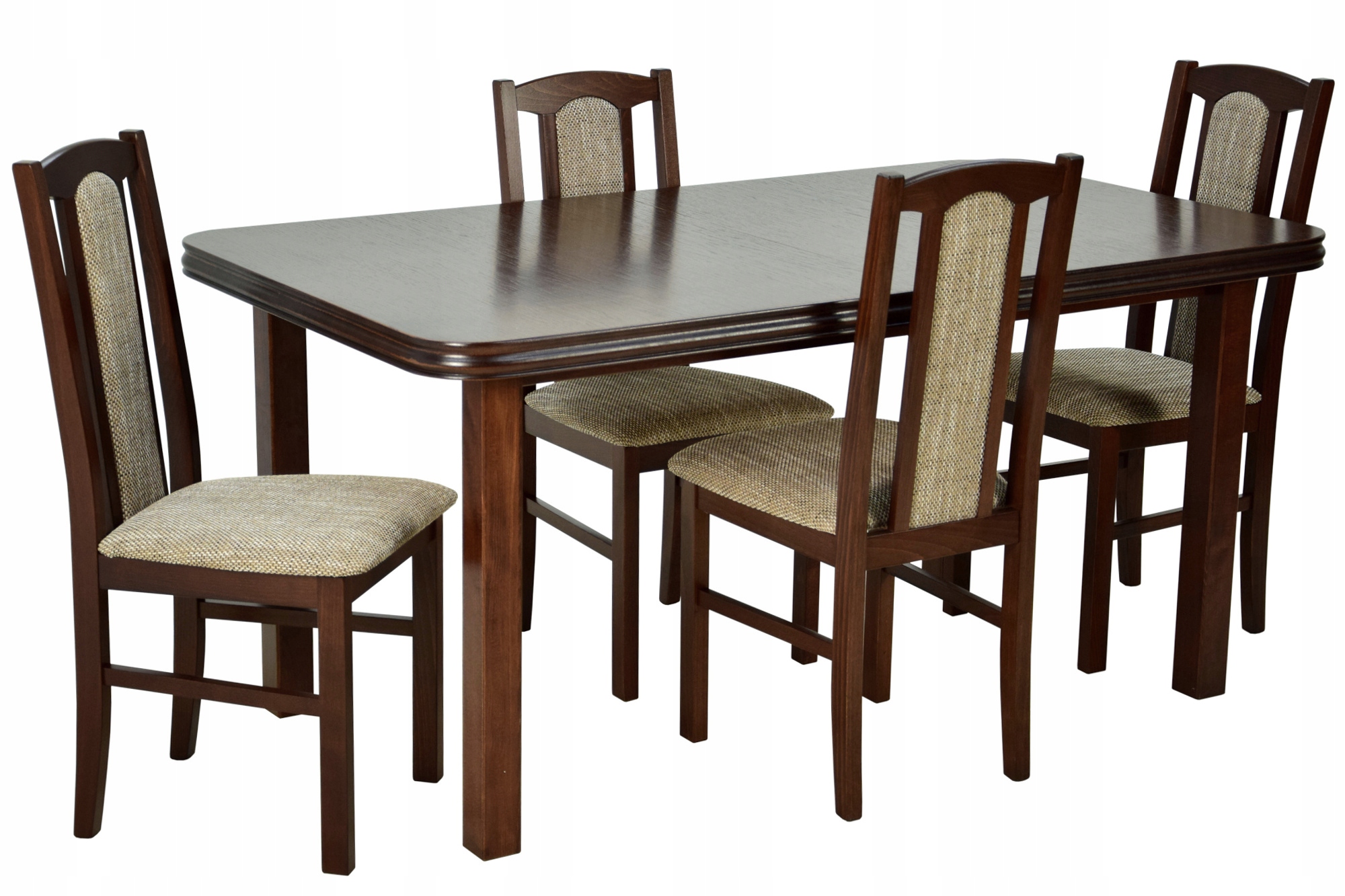 KOMPLET do JADALNI 4 krzesła i stół rozsuwany