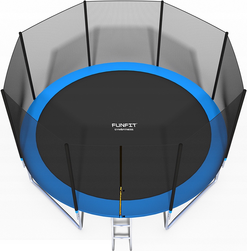 TRAMPOLINA OGRODOWA 435CM Z SIATKĄ DRABINKA FUNFIT Marka Funfit