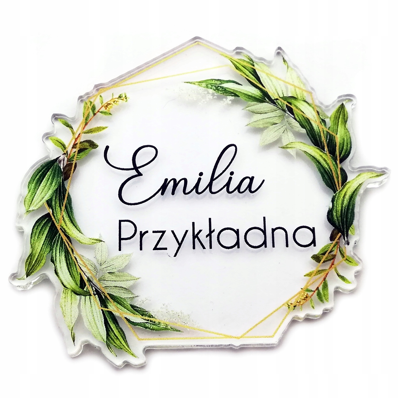 

Winietki na stół Bezbarwne Plexi Ślub Wesele druk