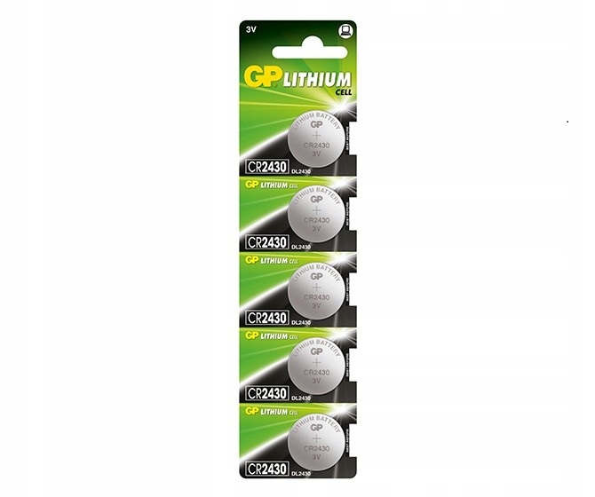 

5x Bateria litowa Gp CR2430 3V lithium guzikowa