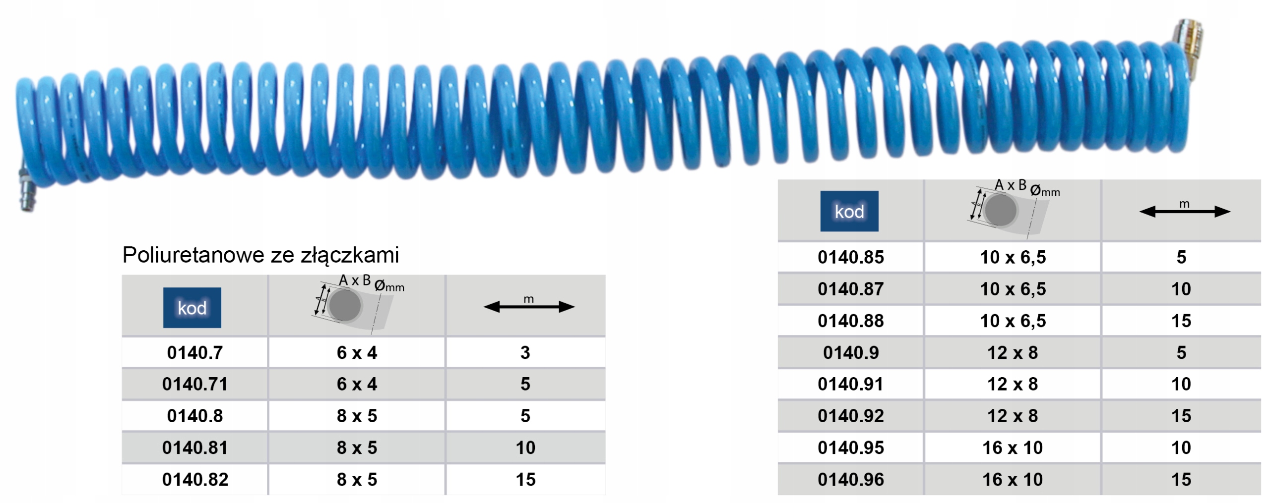 Wąż Pneumatyczny 10x6.5 15m Przewód 0140.88 EAN (GTIN) 5903957002552