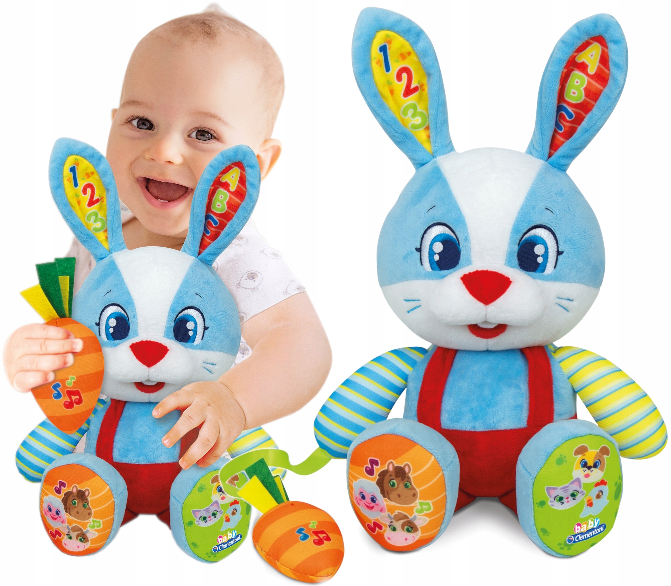 CLEMENTONI INTERAKTYWNY KRÓLICZEK LILLO MÓWI UCZY
