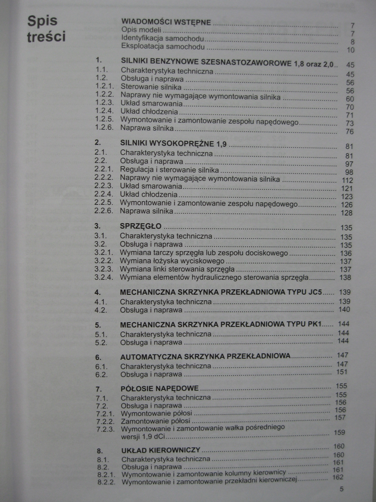 Renault Laguna 1998-2001 польский руководство по ремонту